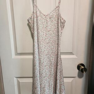ROMWE White Floral Summer Dress